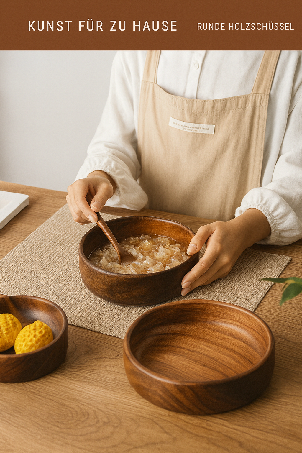 Nocca Bowl - Walnussholz Handmade - Bamboria