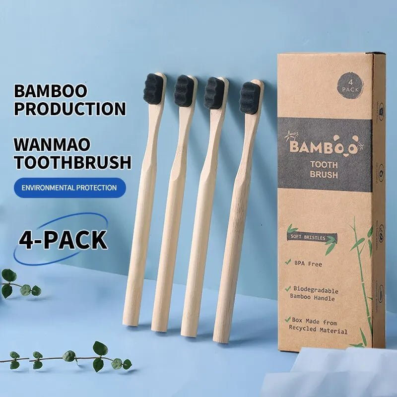 Bamboria Softline Zahnbürste mit 10.000 Mikroborsten aus Bambus