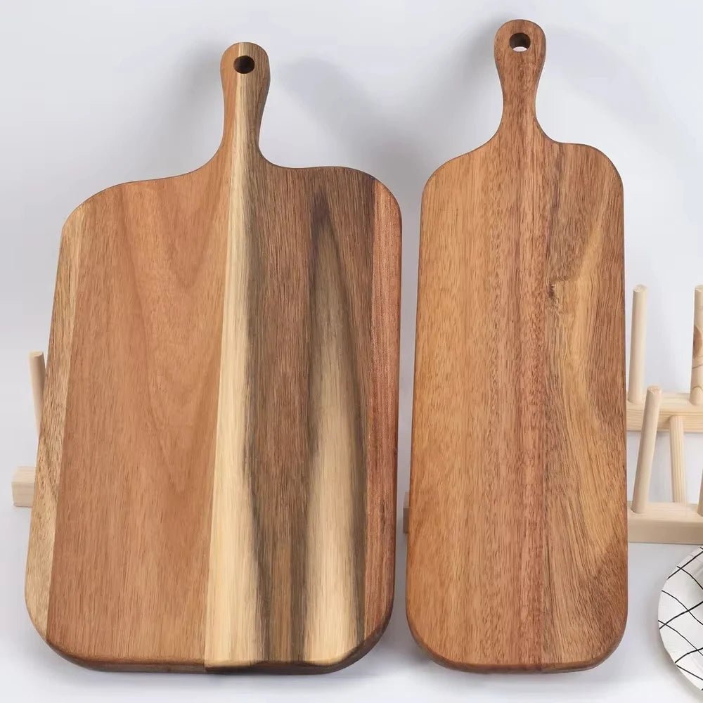 Bamboria Griffbrett Set – Schneidebrett & Servierbrett aus Massivholz