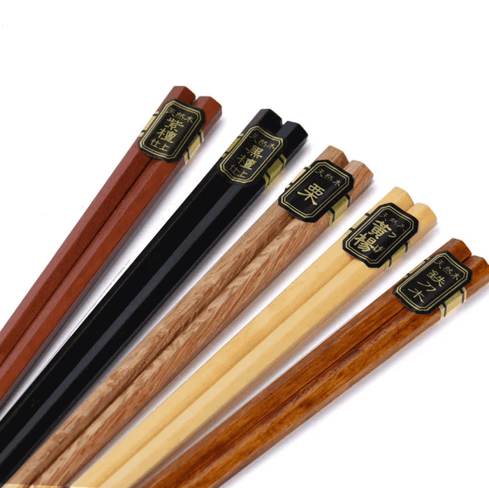 Kyoto Stäbchen – 5 Paar Sushi - Essstäbchen aus Holz - Bamboria
