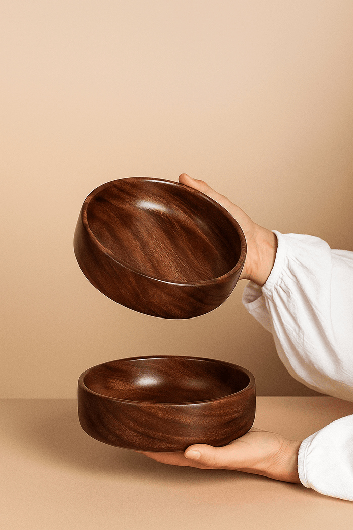 Nocca Bowl - Walnussholz Handmade - Bamboria