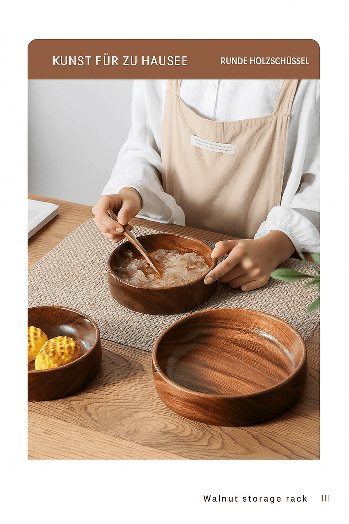 Nocca Bowl - Walnussholz Handmade - Bamboria